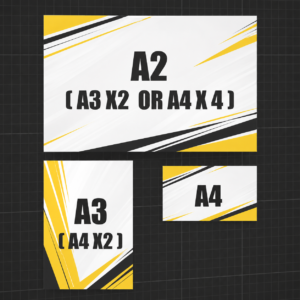 DTF Printing by Size (A2 / A3 / A4)